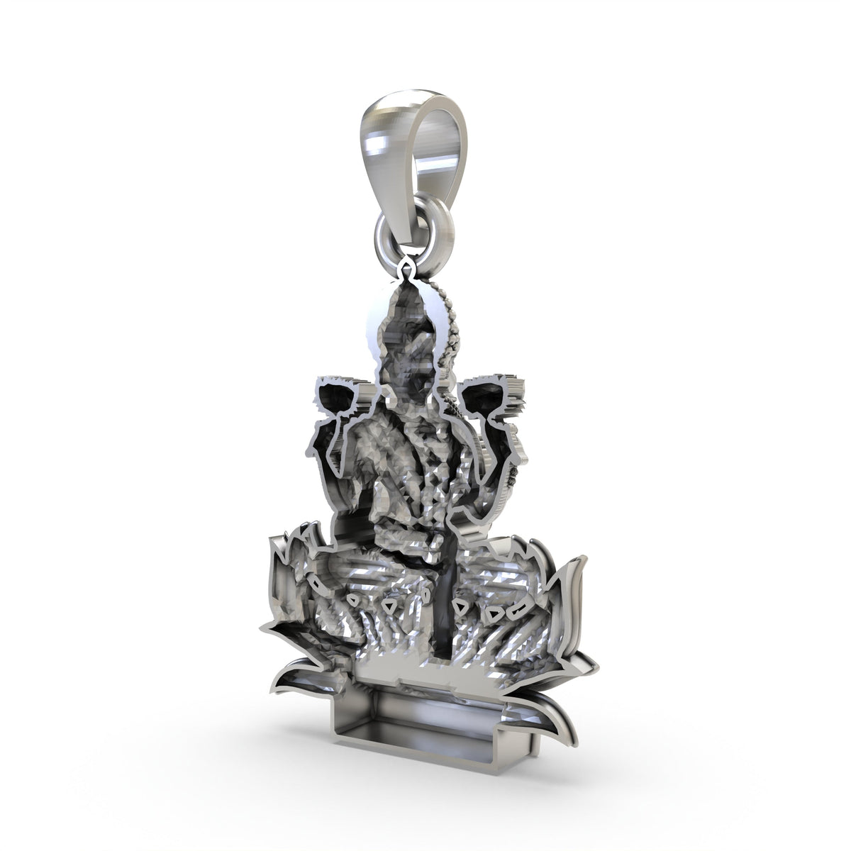 925 Silver Lakshmi Maa Pendant | Goddess Laxmi Spiritual Jewelry