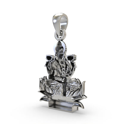 925 Silver Lakshmi Maa Pendant | Goddess Laxmi Spiritual Jewelry