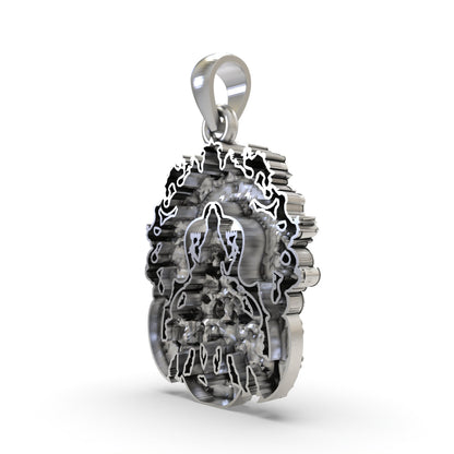 925 Silver Lakshmi Maa Temple Pendant | Wealth & Prosperity