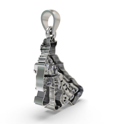 925 Silver Radha Krishna Pendant | Divine Love Spiritual Jewelry