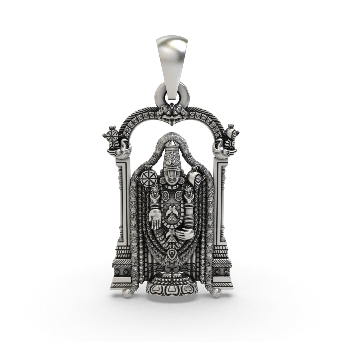 925 Silver Balaji Pendant | Tirupati Venkateswara Swamy Idol – Shukan Jewellers