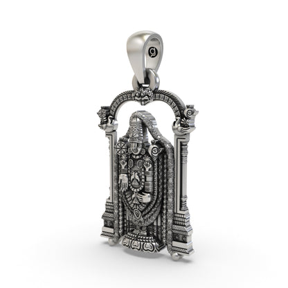 925 Silver Venkateswara Pendant | Tirupati Balaji Temple Jewelry