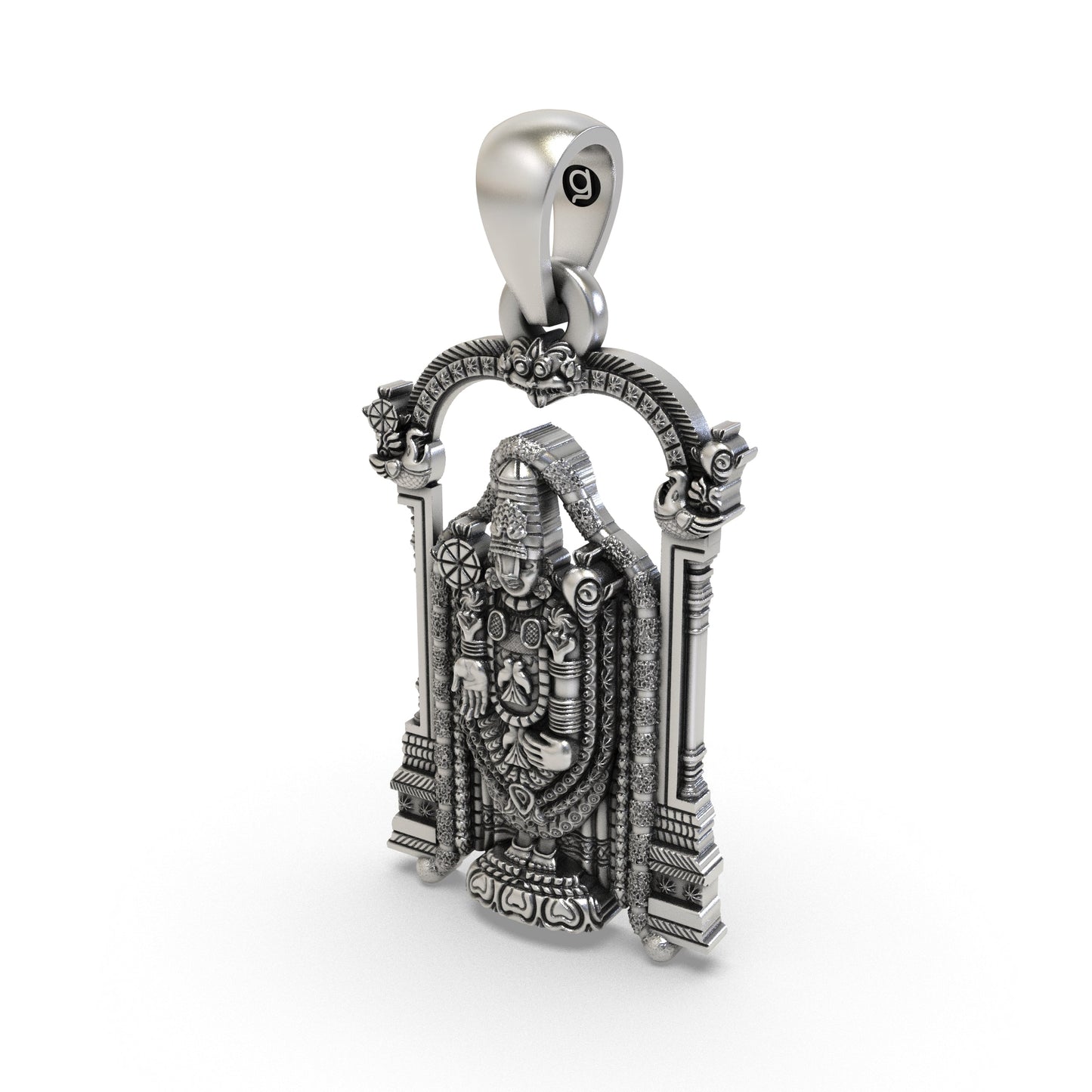 925 Silver Venkateswara Pendant | Tirupati Balaji Temple Jewelry