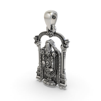 925 Silver Venkateswara Pendant | Tirupati Balaji Temple Jewelry