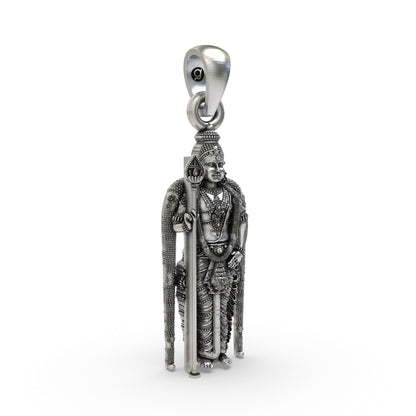 925 Silver Murugan Pendant | Kartikeya Subramanya Swamy Idol – Shukan Jewellers