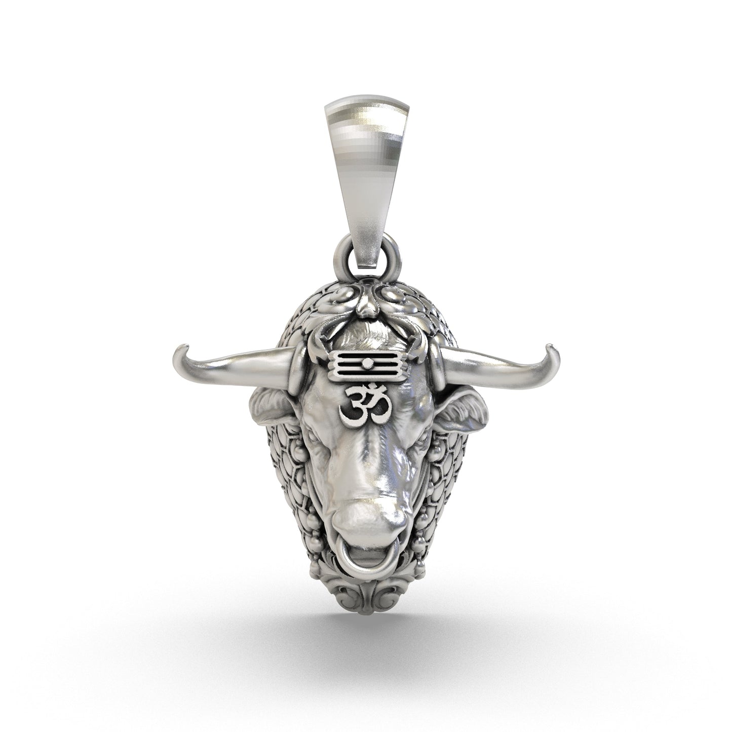 925 Silver Nandi Bull Pendant | Sacred Shiva Vahana – Shukan Jewellers