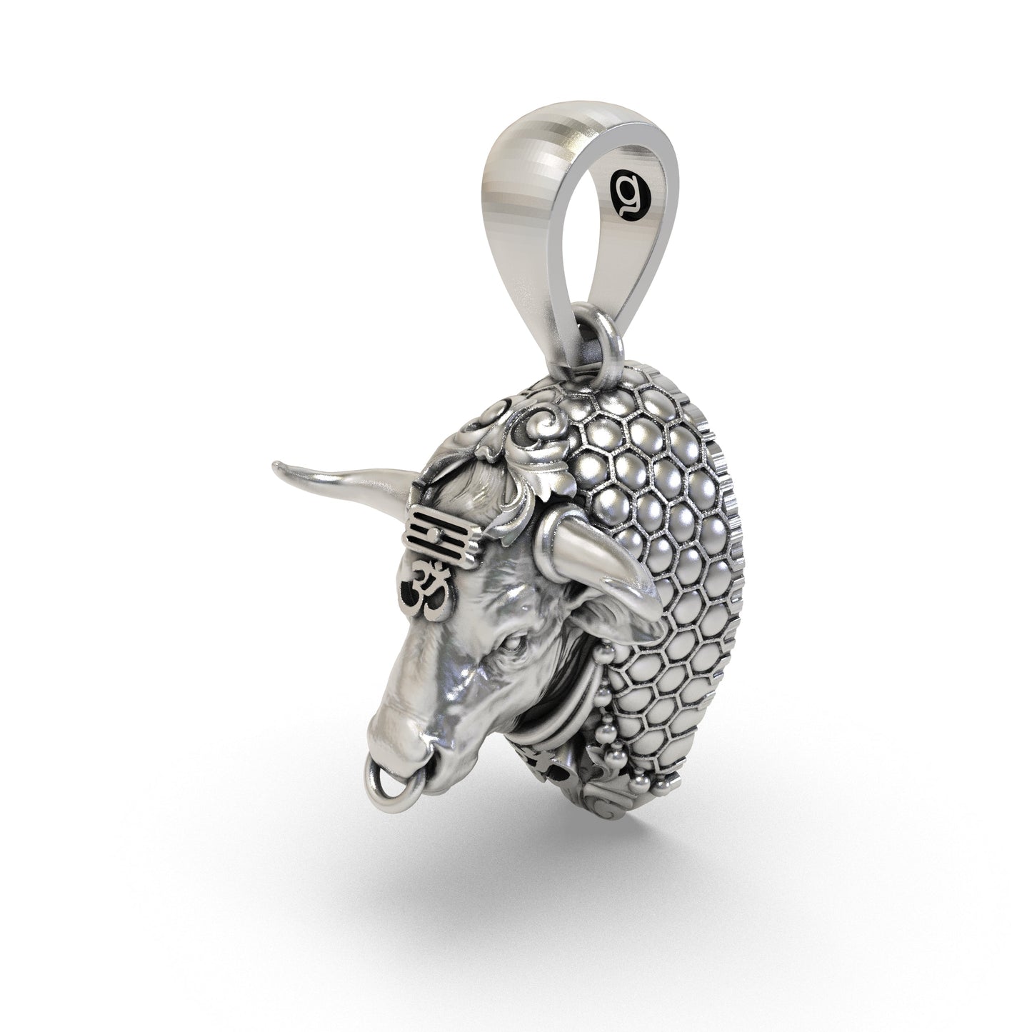 925 Silver Nandi Bull Pendant | Sacred Shiva Vahana – Shukan Jewellers