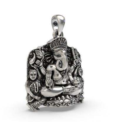 925 Silver Siddhivinayak Ganapati Pendant | Ganesha Jewelry