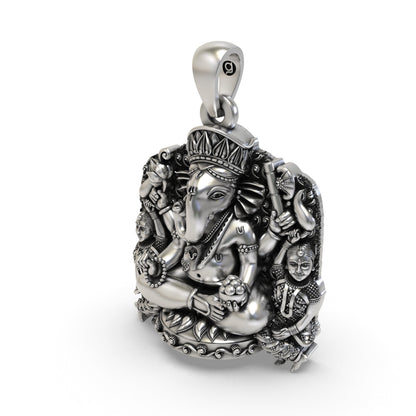 925 Silver Siddhivinayak Ganapati Pendant | Ganesha Jewelry