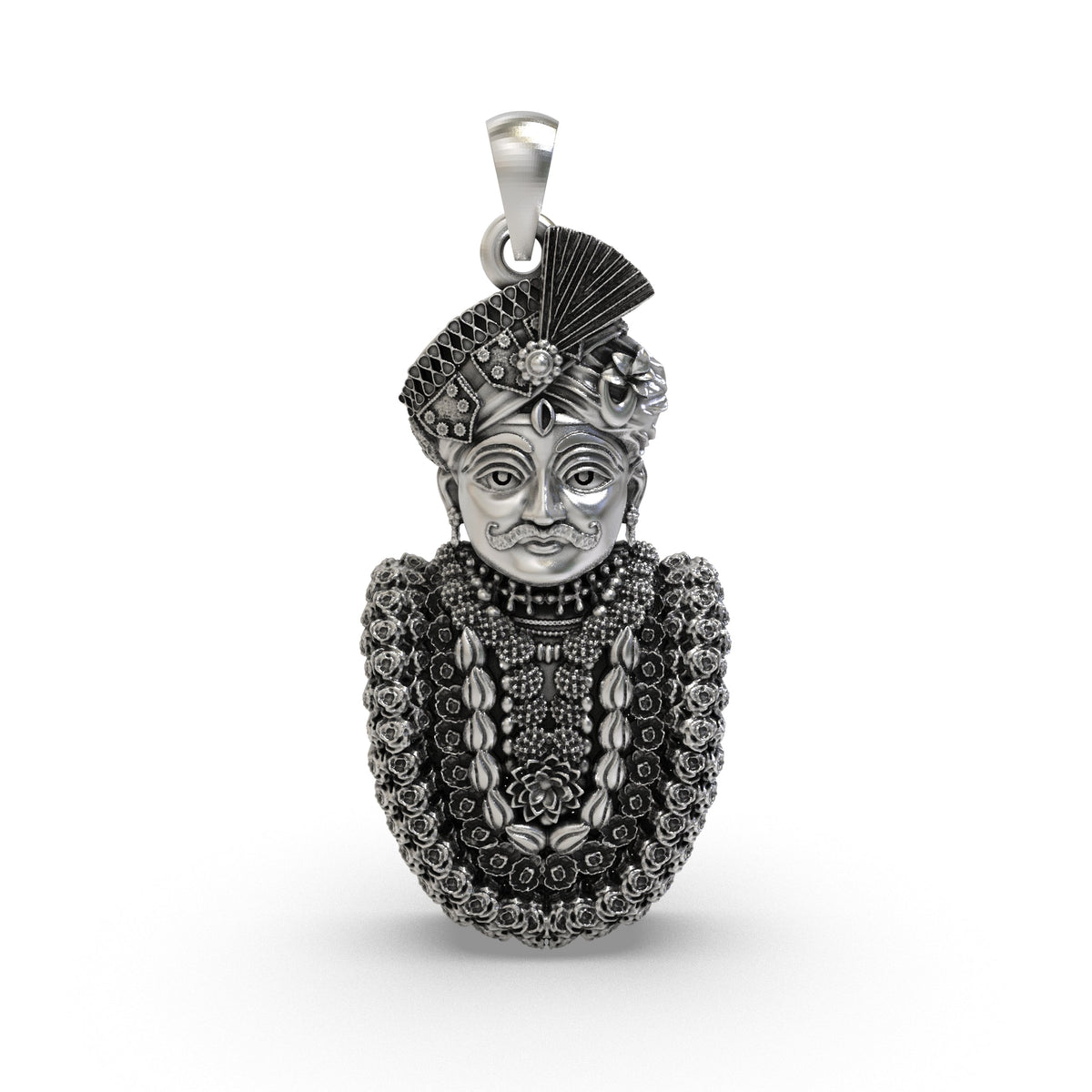 925 Silver Mahakaleshwar Pendant | Mahakal Face – Shukan Jewellers