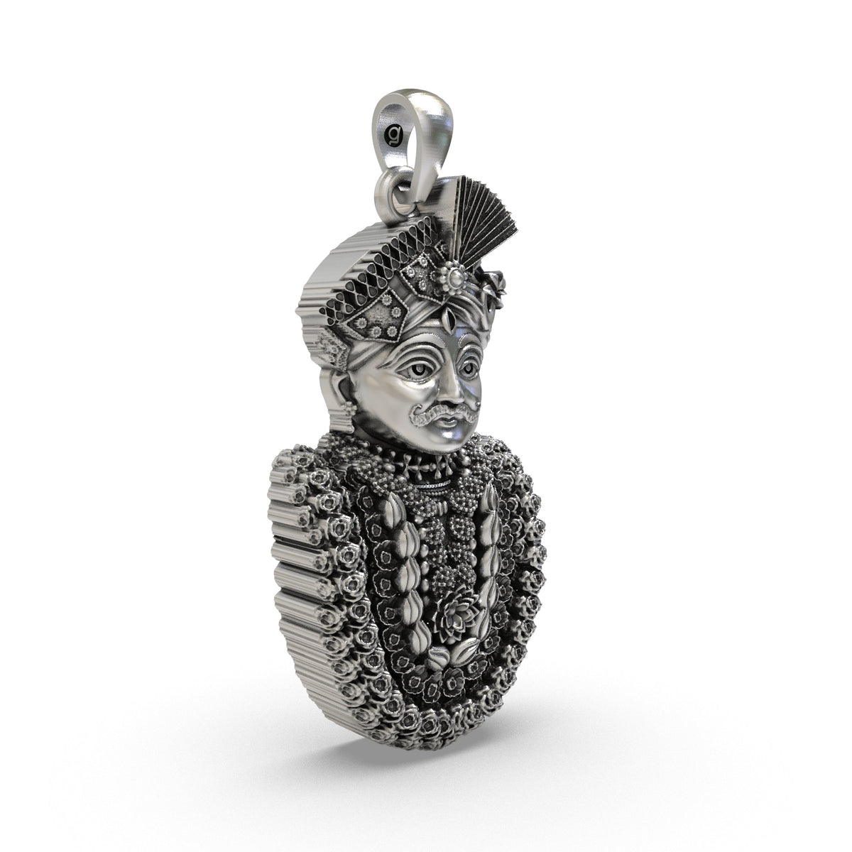 925 Silver Mahakaleshwar Pendant | Mahakal Face – Shukan Jewellers