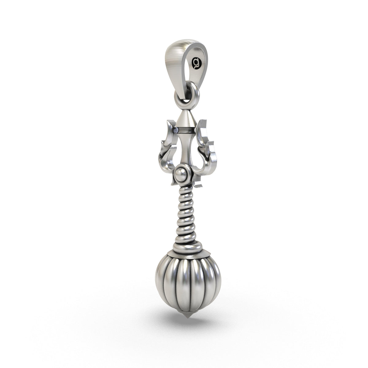 925 Silver Trishul Gada Pendant | Mahadev – Shukan Jewellers