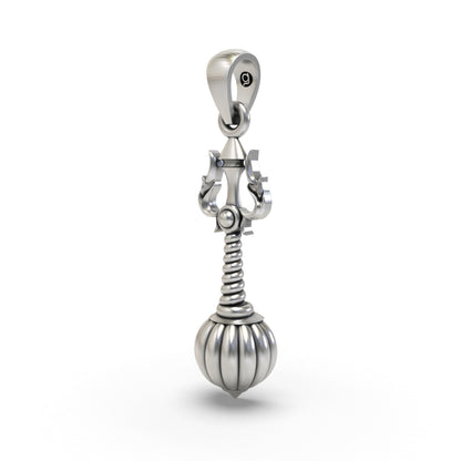 925 Silver Trishul Gada Pendant | Mahadev – Shukan Jewellers