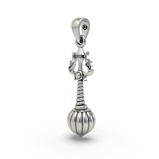 925 Silver Trishul Gada Pendant | Mahadev – Shukan Jewellers
