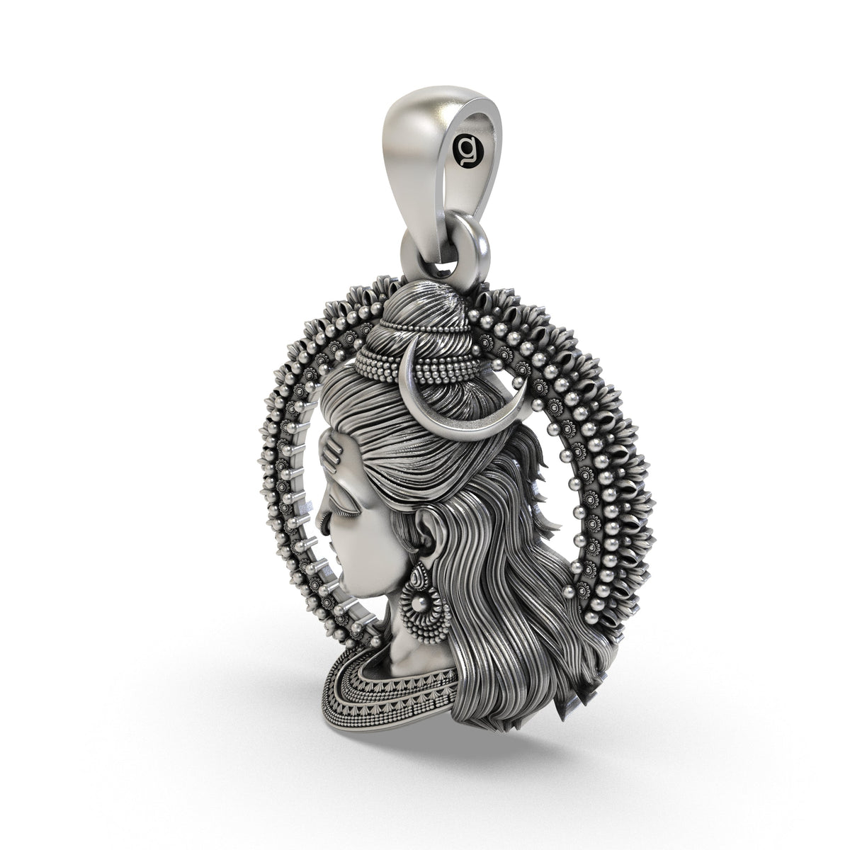 925 Silver Shiva Face Pendant | Mahadev Rudra – Shukan Jewellers