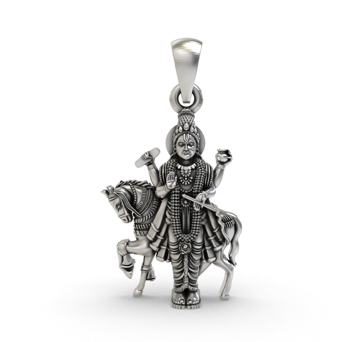 925 Silver Shukra Deva Pendant | Shukracharya Navagraha Venus – Shukan Jewellers