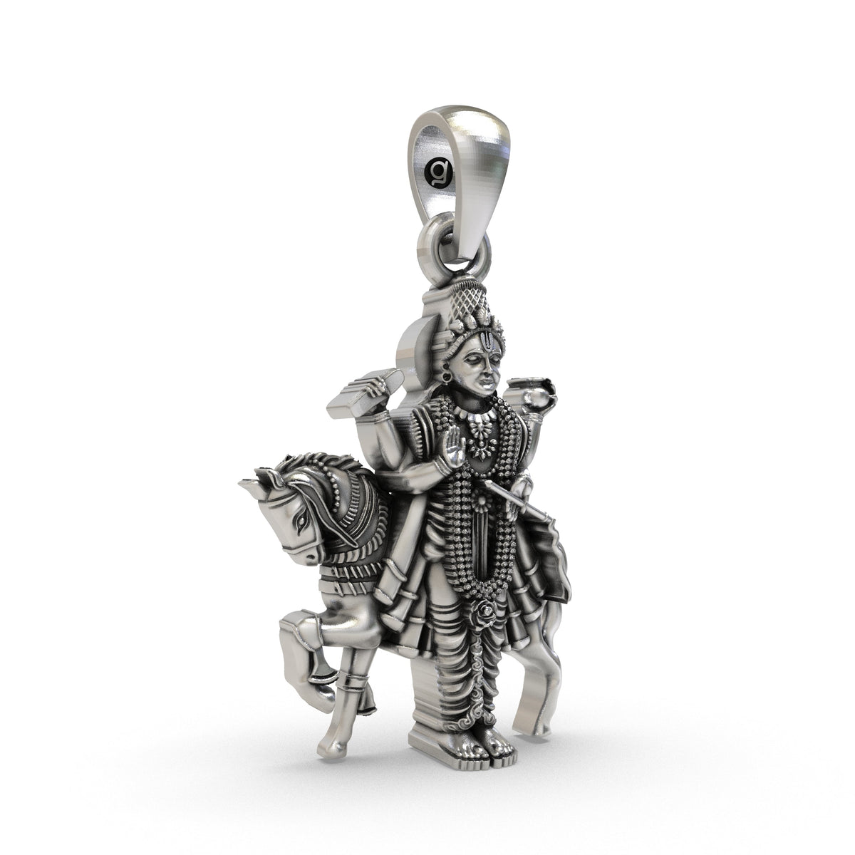 925 Silver Shukra Deva Pendant | Shukracharya Navagraha Venus – Shukan Jewellers