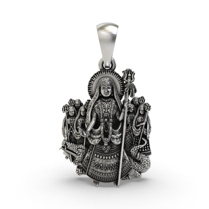 925 Silver Khodiyar Maa Pendant | Khodiyar Mata with Trishul – Shukan Jewellers