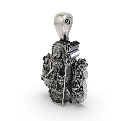 925 Silver Khodiyar Maa Pendant | Khodiyar Mata with Trishul – Shukan Jewellers