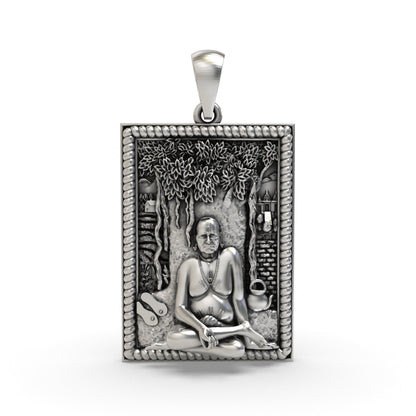 925 Silver Akkalkot Swami Samarth Pendant | Shree Swami Samarth Guru Maharaj – Shukan Jewellers