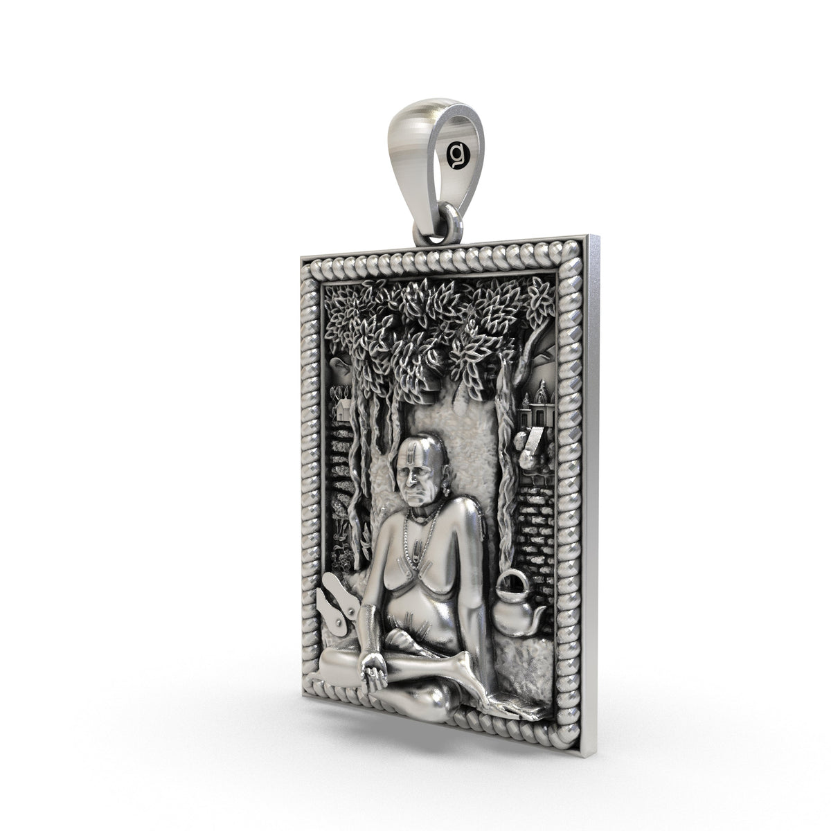 925 Silver Akkalkot Swami Samarth Pendant | Shree Swami Samarth Guru Maharaj – Shukan Jewellers