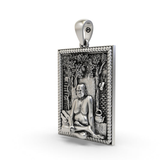 925 Silver Akkalkot Swami Samarth Pendant | Shree Swami Samarth Guru Maharaj – Shukan Jewellers