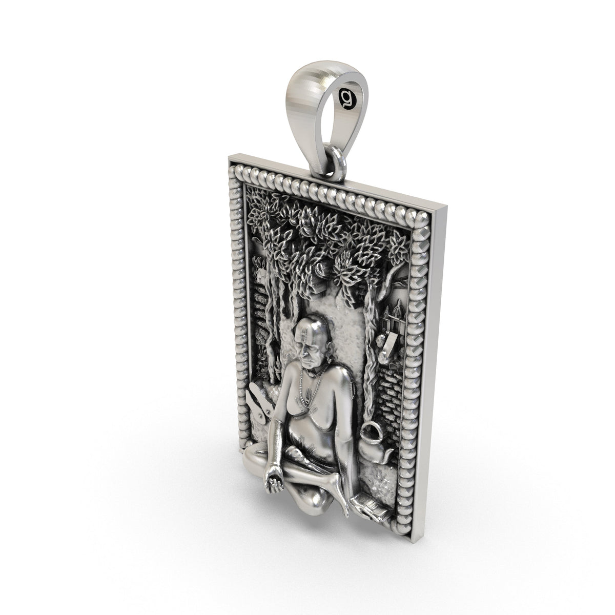 925 Silver Akkalkot Swami Samarth Pendant | Shree Swami Samarth Guru Maharaj – Shukan Jewellers