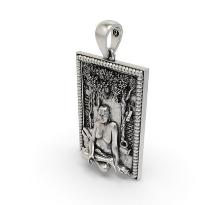 925 Silver Akkalkot Swami Samarth Pendant | Shree Swami Samarth Guru Maharaj – Shukan Jewellers