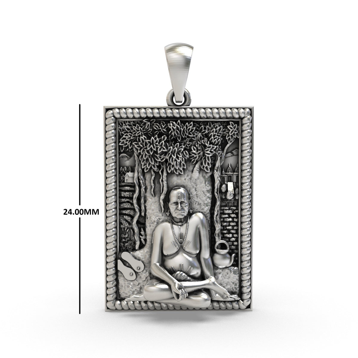 925 Silver Akkalkot Swami Samarth Pendant | Shree Swami Samarth Guru Maharaj – Shukan Jewellers