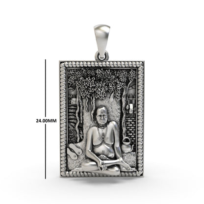 925 Silver Akkalkot Swami Samarth Pendant | Shree Swami Samarth Guru Maharaj – Shukan Jewellers