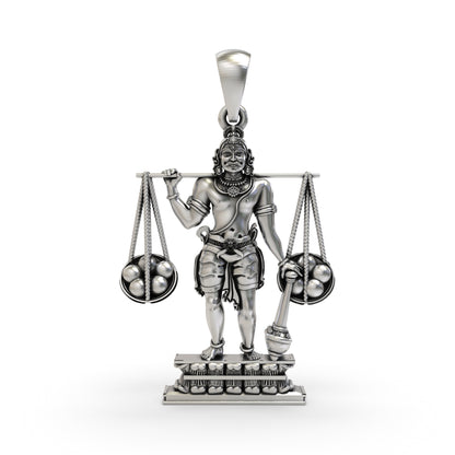 925 Silver Idumban Pendant | Tamil Murugan Devotee Guardian Locket – Shukan Jewellers