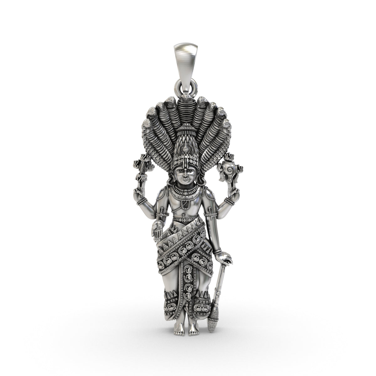 925 Silver Lord Venkateshwara Pendant | Balaji Venkateswara Devotional Locket – Shukan Jewellers