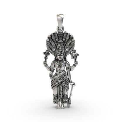 925 Silver Lord Venkateshwara Pendant | Balaji Venkateswara Devotional Locket – Shukan Jewellers