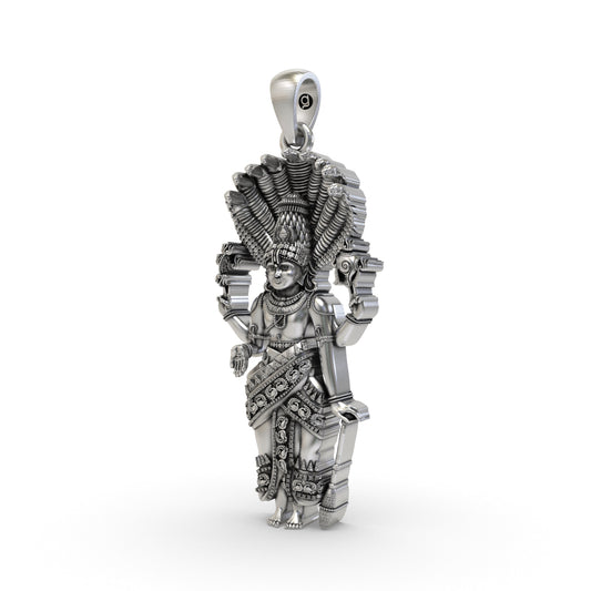 925 Silver Lord Venkateshwara Pendant | Balaji Venkateswara Devotional Locket – Shukan Jewellers