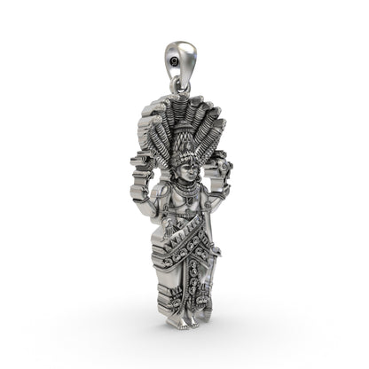925 Silver Lord Venkateshwara Pendant | Balaji Venkateswara Devotional Locket – Shukan Jewellers