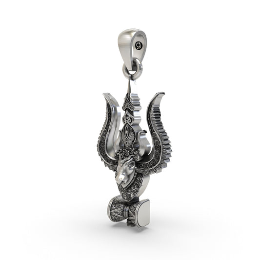 925 Silver Mahadev Trishul Nandi Damru Pendant | Shiva Devotional Locket – Shukan Jewellers