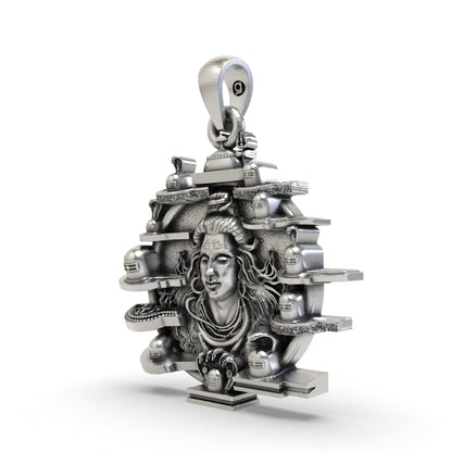 12 Jyotirlinga 925 Silver Pendant | Lord Shiva Devotional Locket