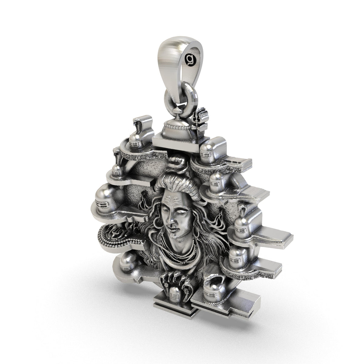 12 Jyotirlinga 925 Silver Pendant | Lord Shiva Devotional Locket