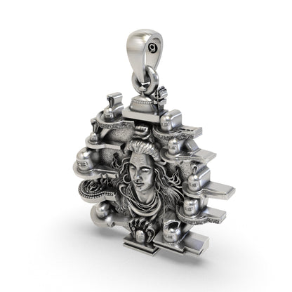 12 Jyotirlinga 925 Silver Pendant | Lord Shiva Devotional Locket