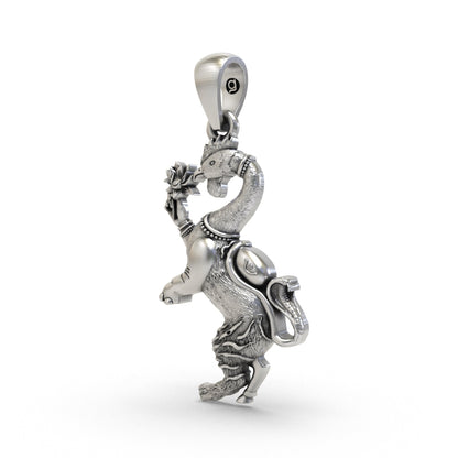 Navagunjara 925 Silver Pendant | Vishnu Krishna Devotional Locket