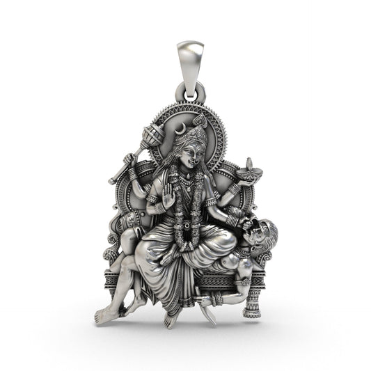 Maa Baglamukhi 925 Silver Pendant | Baglamukhi Devi Protection Locket
