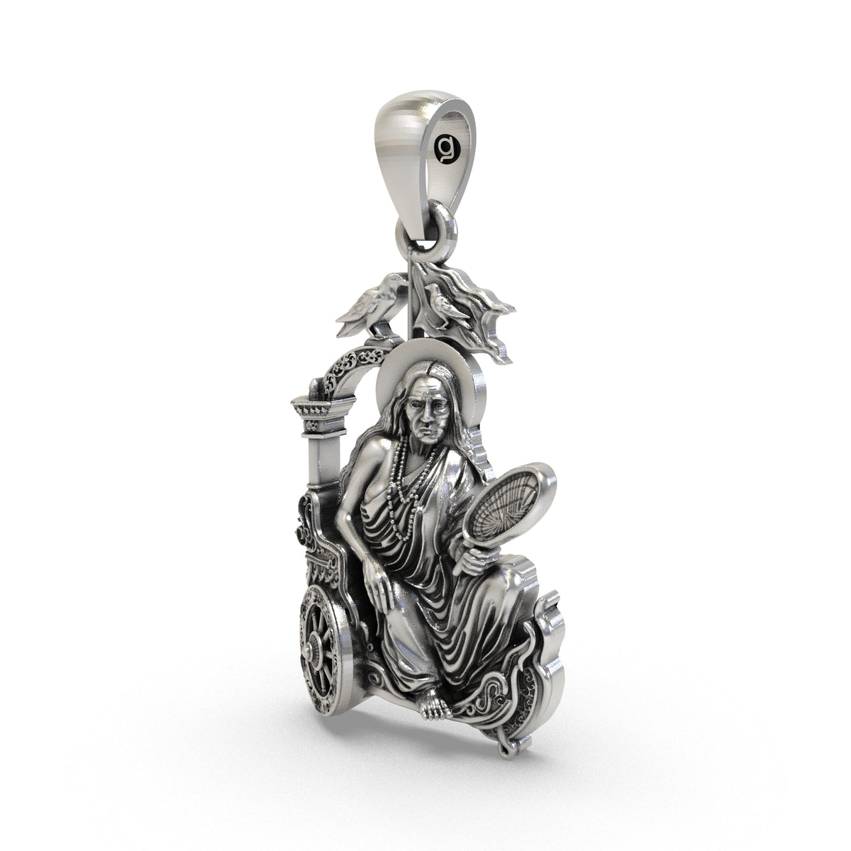 Dhumavati Mahavidya 925 Silver Pendant | Maa Dhumavati Spiritual Locket