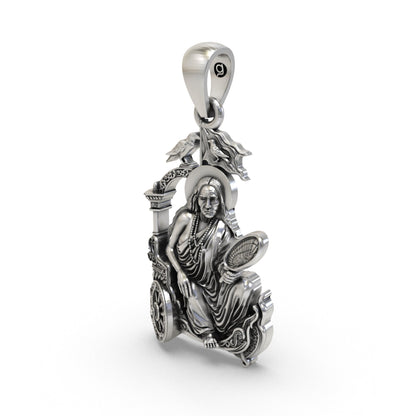 Dhumavati Mahavidya 925 Silver Pendant | Maa Dhumavati Spiritual Locket