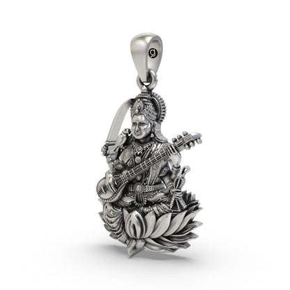 Maa Matangi 925 Silver Pendant | Matangi Devi Spiritual Locket