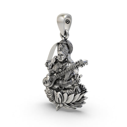Maa Matangi 925 Silver Pendant | Matangi Devi Spiritual Locket