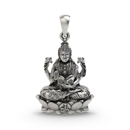 Tripura Bhairavi 925 Silver Pendant | Maa Bhairavi Spiritual Locket
