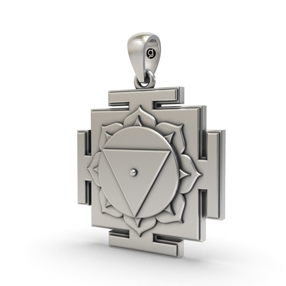 925 Silver Tara Yantra Pendant | Mahavidya Spiritual Jewelry for Wisdom & Protection