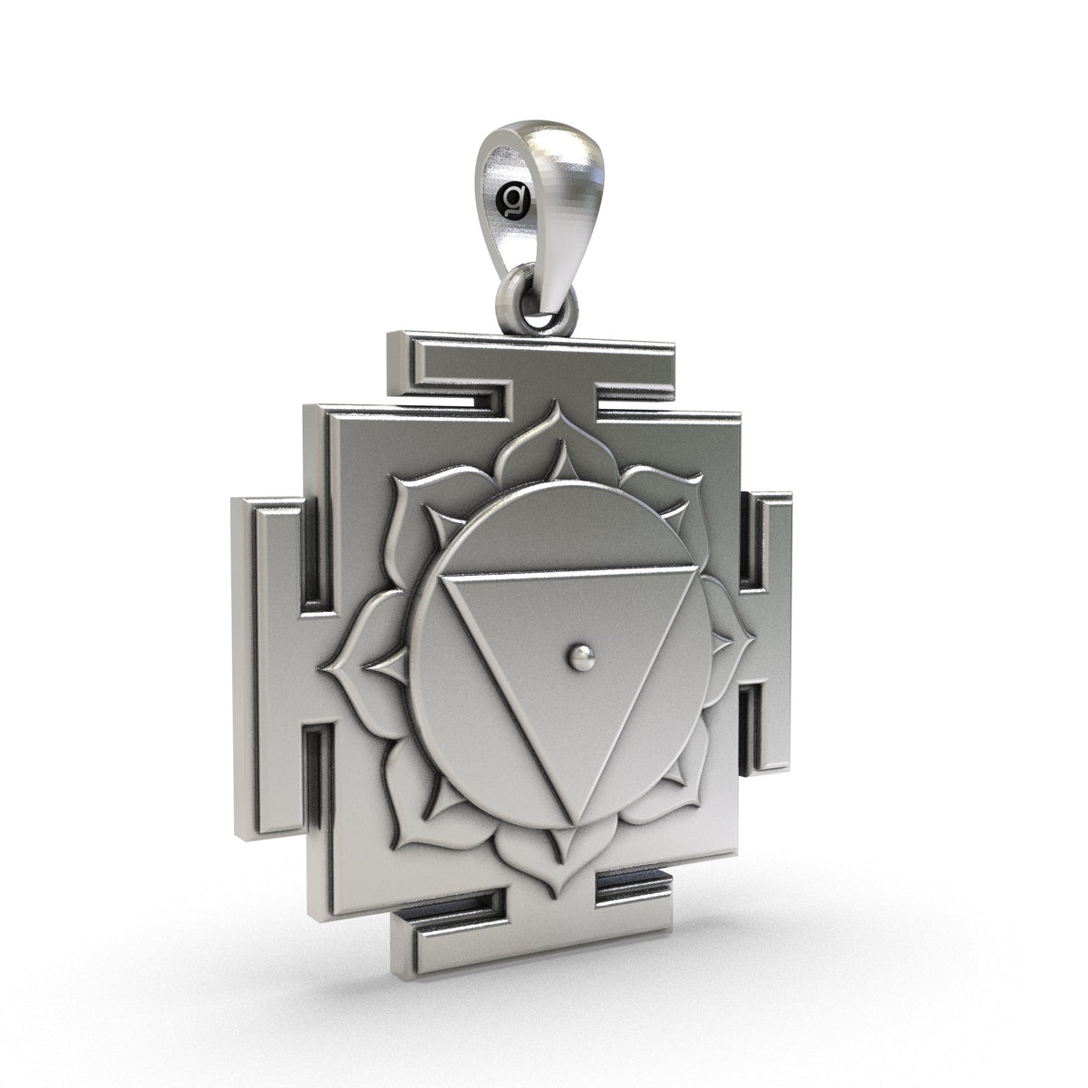 925 Silver Tara Yantra Pendant | Mahavidya Spiritual Jewelry for Wisdom & Protection