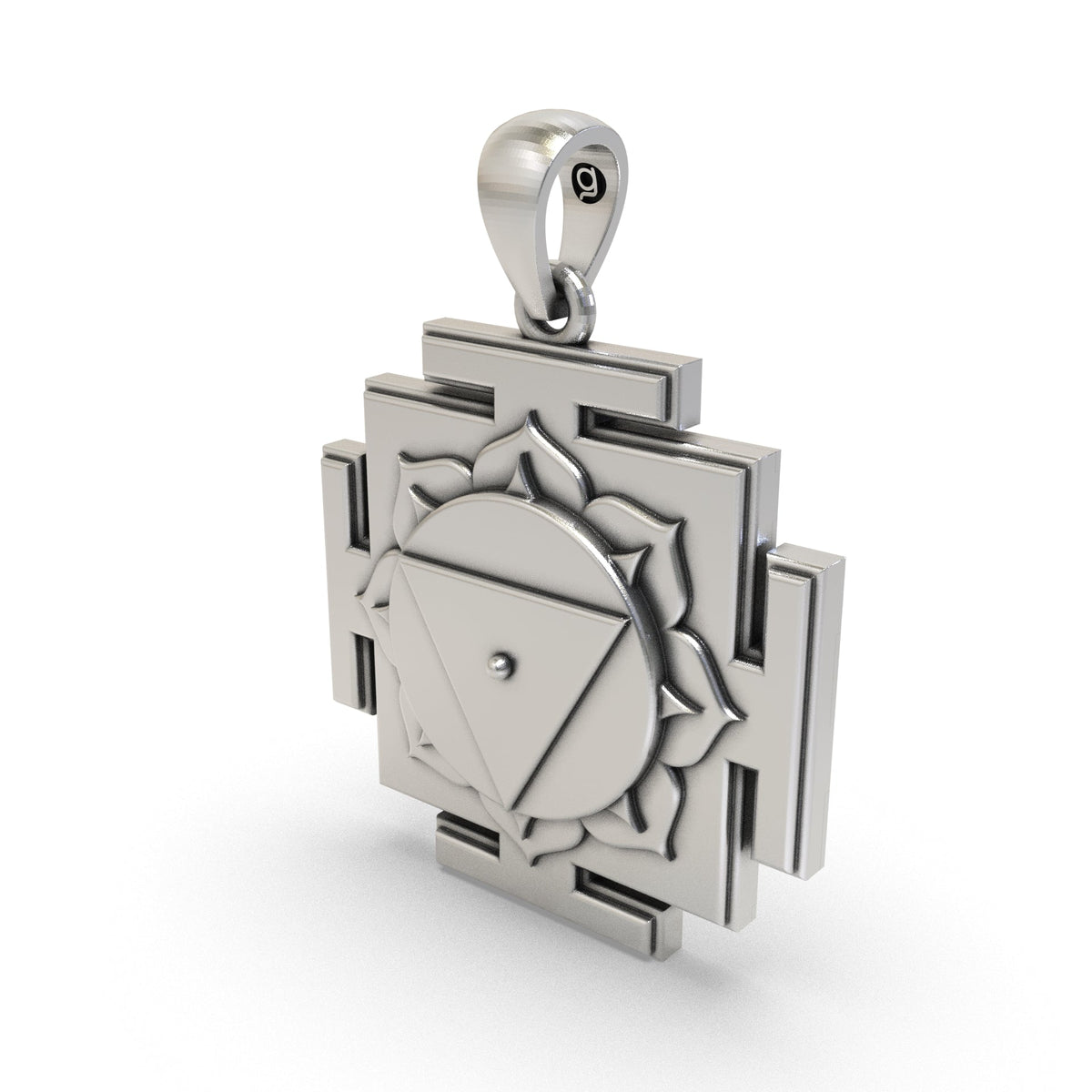 925 Silver Tara Yantra Pendant | Mahavidya Spiritual Jewelry for Wisdom & Protection