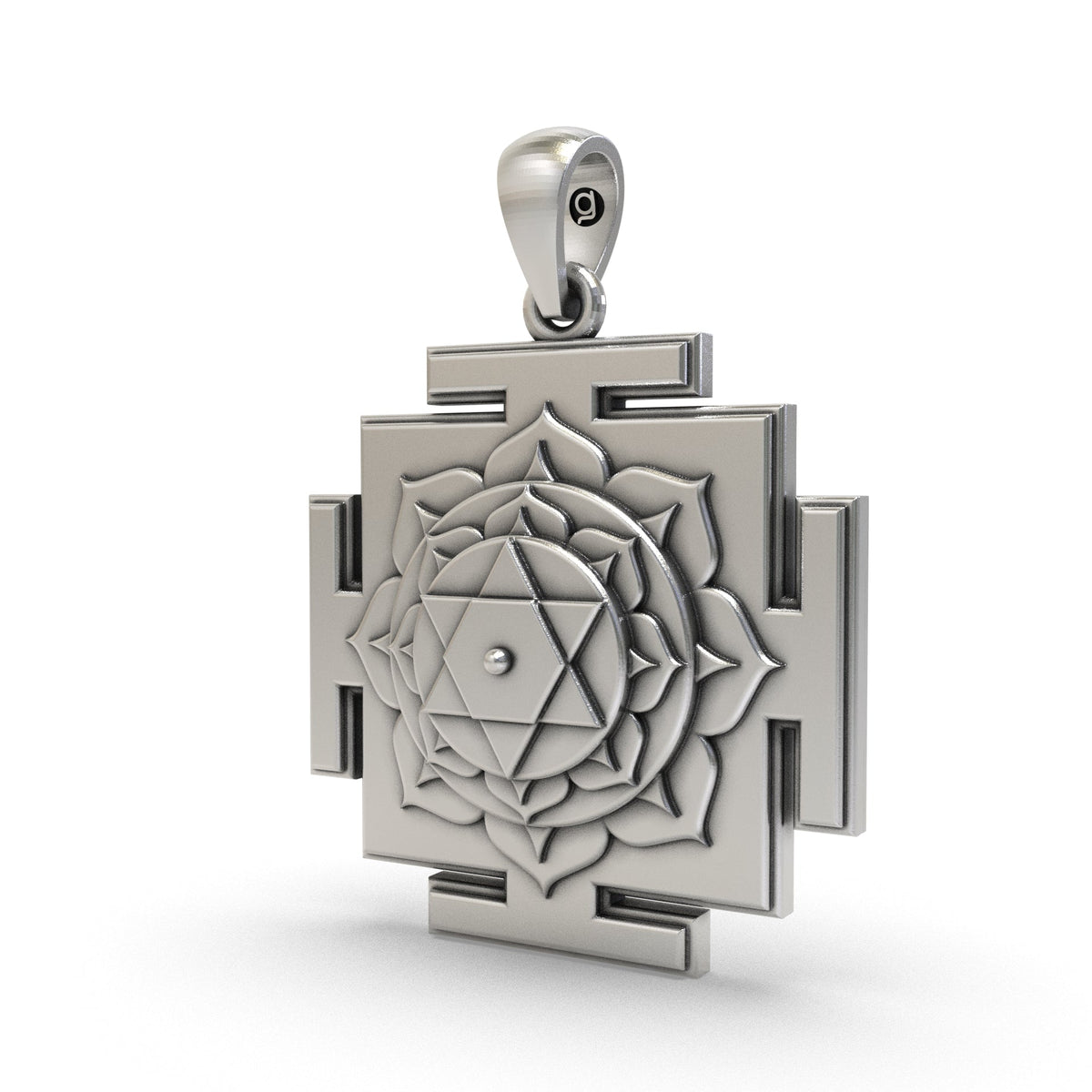 925 Silver Bhuvaneshwari Yantra Pendant – Sacred Jewelry for Prosperity, Protection & Cosmic Energy